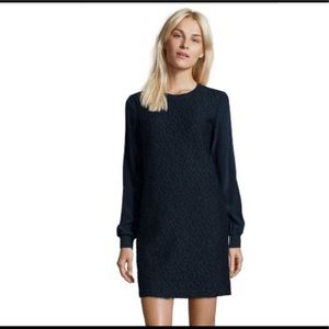 $425 Vince overlay navy dress